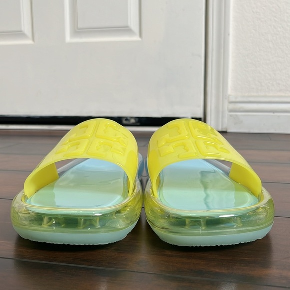 Tory Buch Women's Bubble Jelly Sandals Slides 12 Firefly Slip On Vacation NWOB - Picture 4 of 11